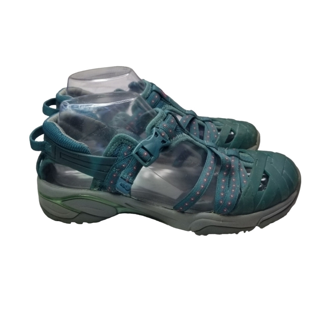 Ahnu Lagunitas teal hiking water shoes
